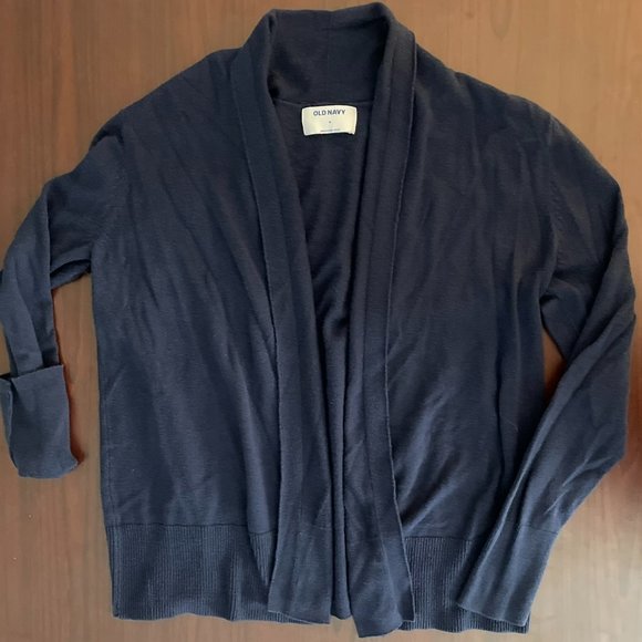 Old Navy Women's Open Front Cardigan, Navy Blue, Medium - Picture 2 of 3